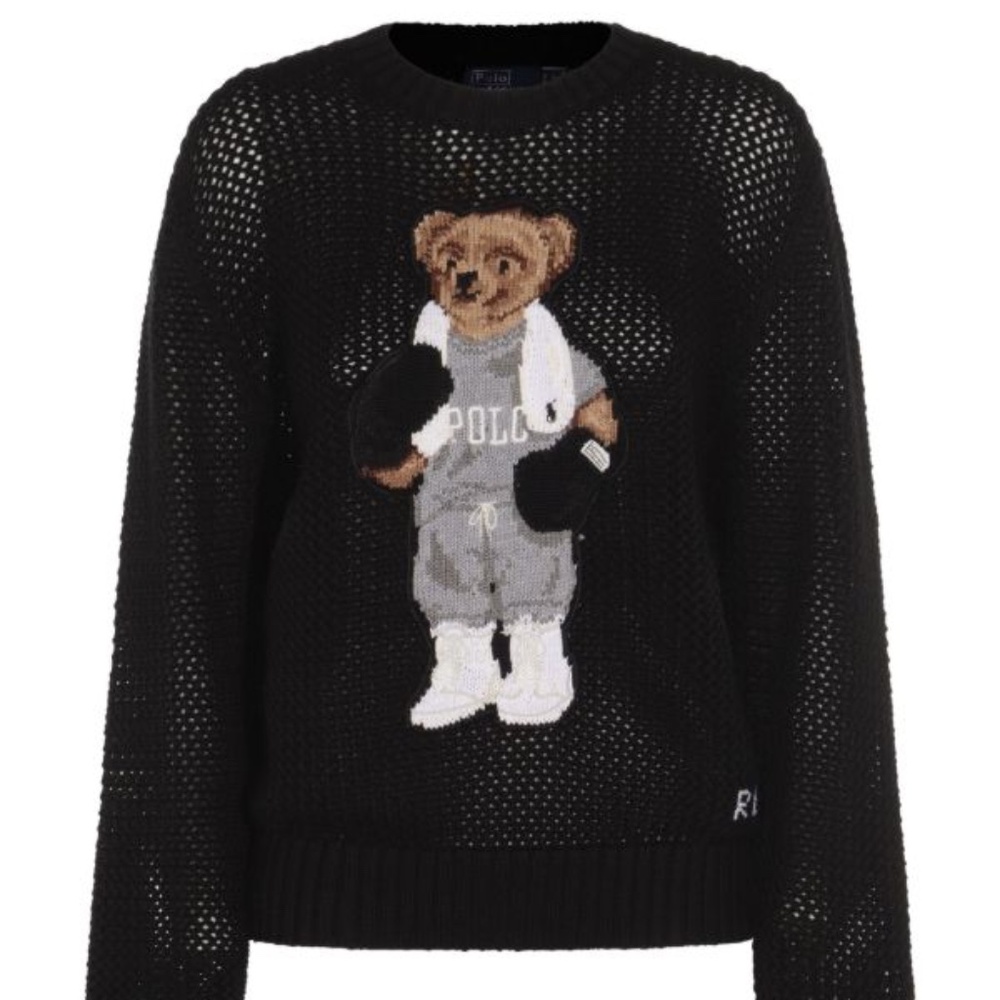 Polo Ralph Lauren  Polo Bear Cotton Crewneck Sweater - size L